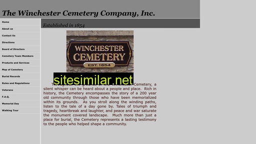 Winchestercemetery similar sites