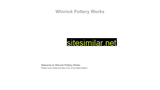 Winnickpotteryworks similar sites