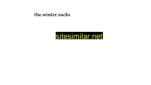 wintersucks.com alternative sites