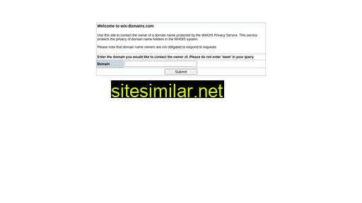 Wix-domains similar sites