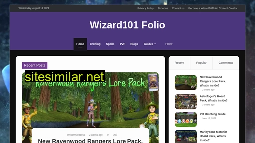 Wizard101folio similar sites