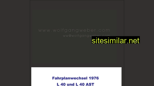 wolfgangweber.com alternative sites