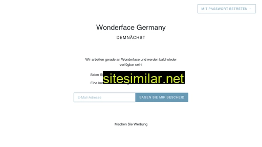 Wonderfacegermany similar sites
