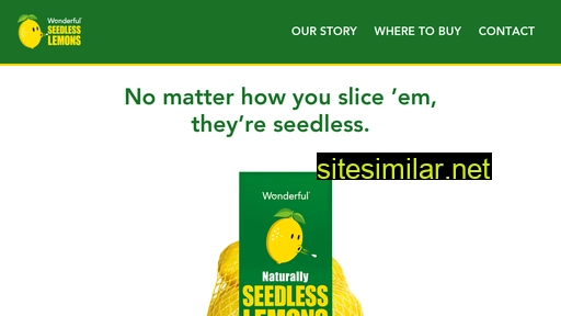 wonderfulseedlesslemons.com alternative sites