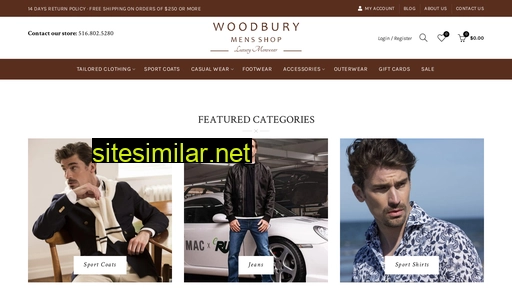 woodburymensshop.com alternative sites