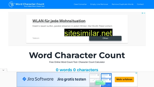 Wordcharactercount similar sites