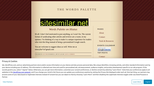 wordspal.wordpress.com alternative sites
