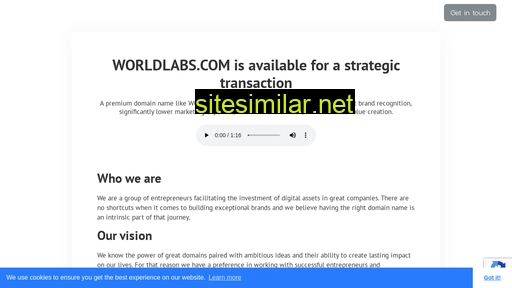 Worldlabs similar sites