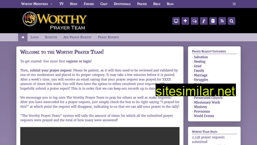 worthyprayerteam.com alternative sites