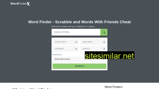 wordfinderx.com alternative sites