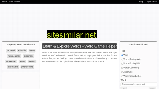 wordgamehelper.com alternative sites