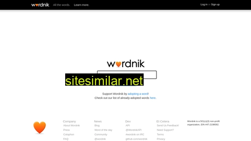 wordnik.com alternative sites