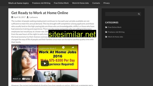 Work-at-home-topics similar sites