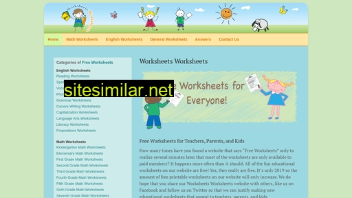 worksheetsworksheets.com alternative sites
