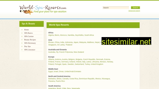 world-spa-resorts.com alternative sites