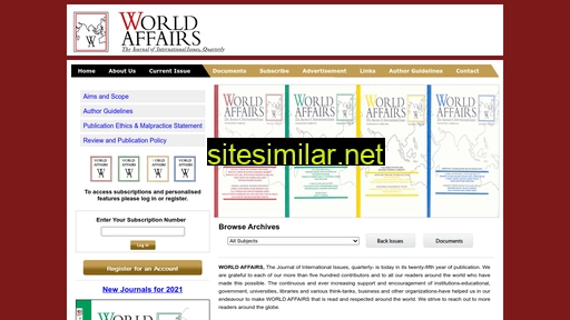 Worldaffairsjournal similar sites