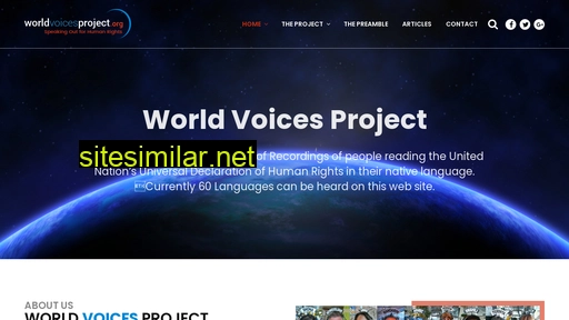 Worldvoicesproject similar sites