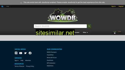wowdb.com alternative sites