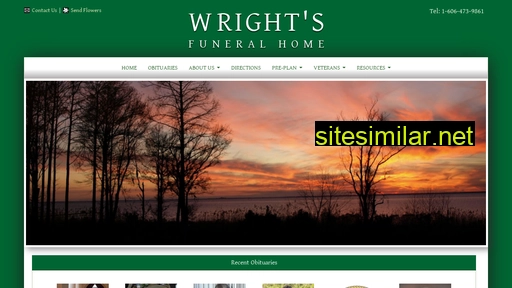 wrightsfuneralhome.com alternative sites