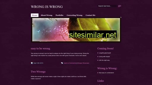 Wrongiswrong similar sites