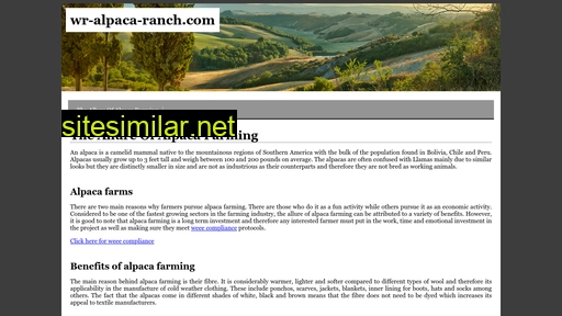 wr-alpaca-ranch.com alternative sites