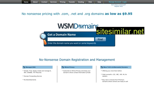 wsmdomains.com alternative sites