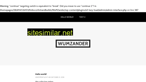 Wumzander similar sites