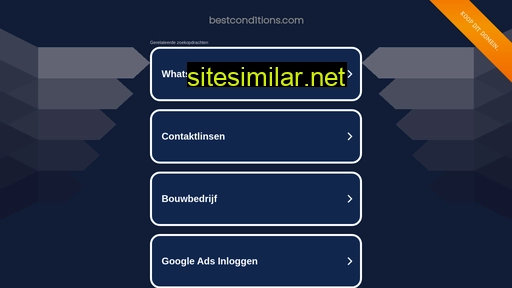 Bestcond1tions similar sites