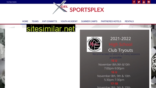 Xcelsportsplex similar sites