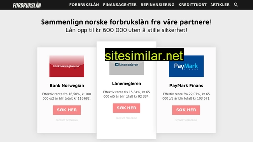 norskeforbrukslån.com alternative sites