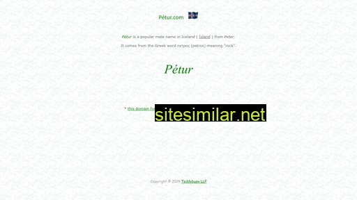 pétur.com alternative sites