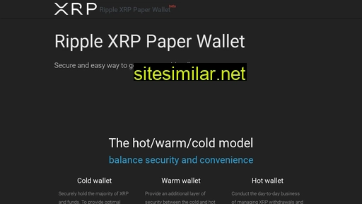 Xrppaperwallet similar sites