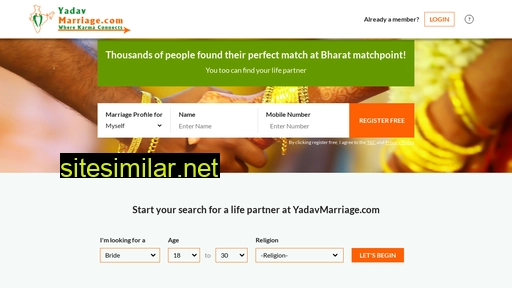 Yadavmarriage similar sites