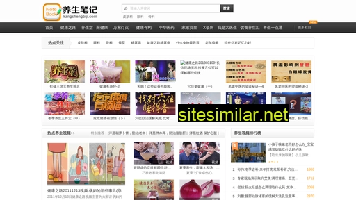 yangshengbiji.com alternative sites