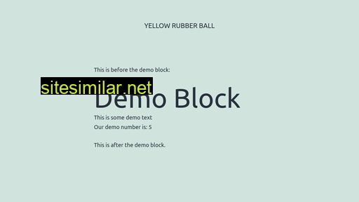 Yellowrubberball similar sites