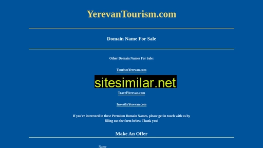 yerevantourism.com alternative sites