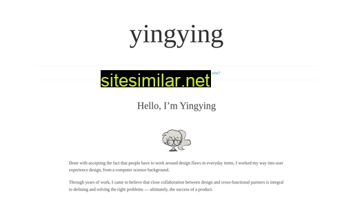 Yingyingz similar sites