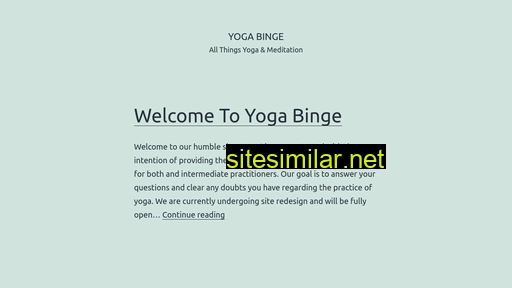Yoga-binge similar sites