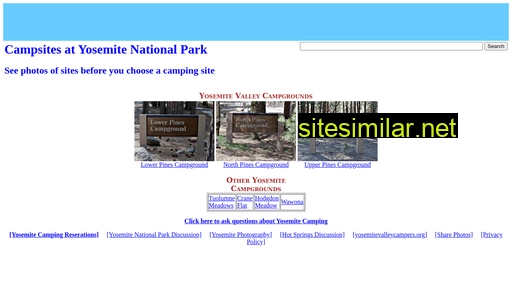 Yosemitecampsites similar sites