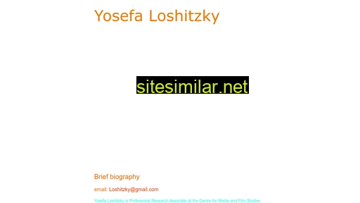 yosefaloshitzky.com alternative sites