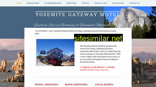 Yosemitegatewaymotel similar sites