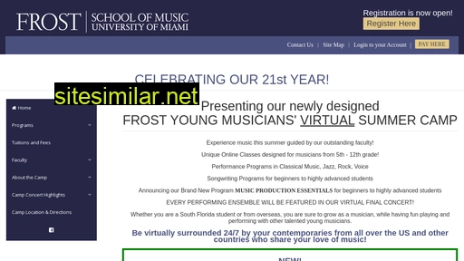 Youngmusicianscamp similar sites