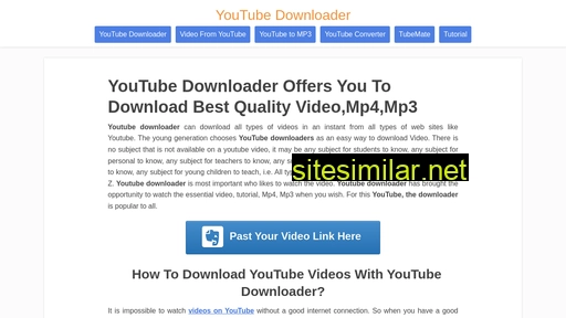 You-tubedownloader similar sites
