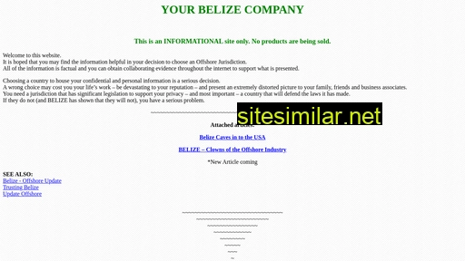 yourbelizecompany.com alternative sites