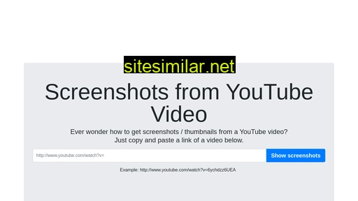 youtubescreenshot.com alternative sites