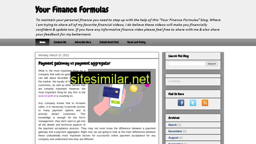 Yourfinanceformulas similar sites