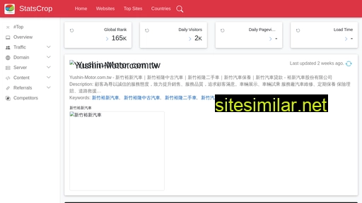 yushin-motor.com.tw.statscrop.com alternative sites