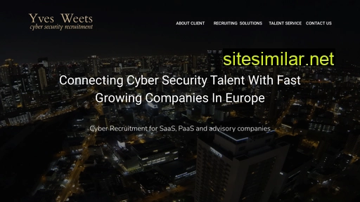 Yvesweetscybersecurityrecruitment similar sites