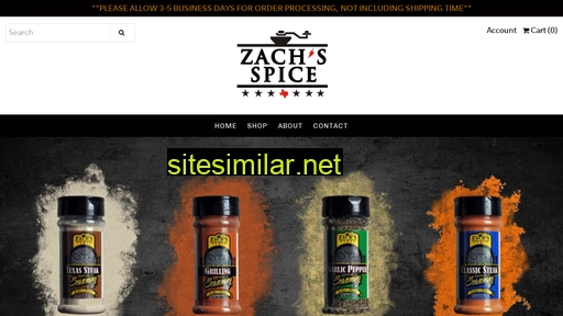 zachspice.com alternative sites