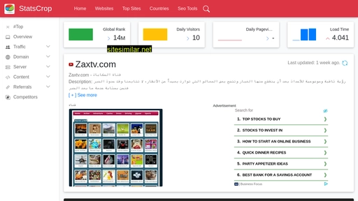 zaxtv.com.statscrop.com alternative sites